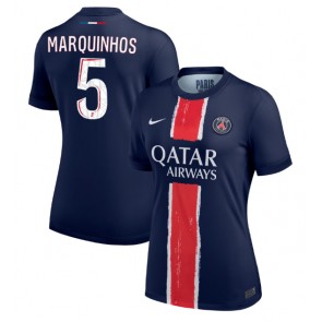 Paris Saint-Germain Marquinhos #5 Domaci Dres za Ženska 2024-25 Kratak Rukavima